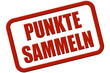 Stempel rot rel PUNKTE SAMMELN