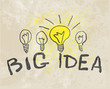 Innovative lamp. Big idea