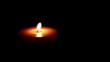 Video: Candle on a black background Candle on a black background