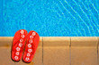 red flipflops