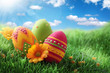 Colorful easter eggs