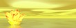 Lily flower in yellow ocean