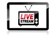 Tablet mit Livestream