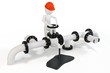 3d man operating an oil valve