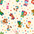 cartoon summer animal seamless pattern cartoon summer animal seamless pattern