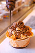 Icecream in paper bowl