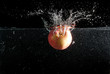 Apple splash in water Apple splash in water