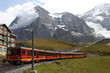 Swiss railway system in the alps