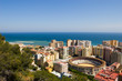 View on Malaga and the sea