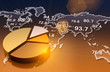 Financial and business chart and graphs