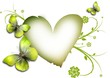 Illustration: Heart with Butterflies Heart with Butterflies