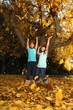 Photo: Happy Children With Colorful Fall Leaves Outdoors Happy Children With Colorful Fall Leaves Outdoors