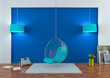 Modern urban interior