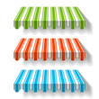 Colored awning
