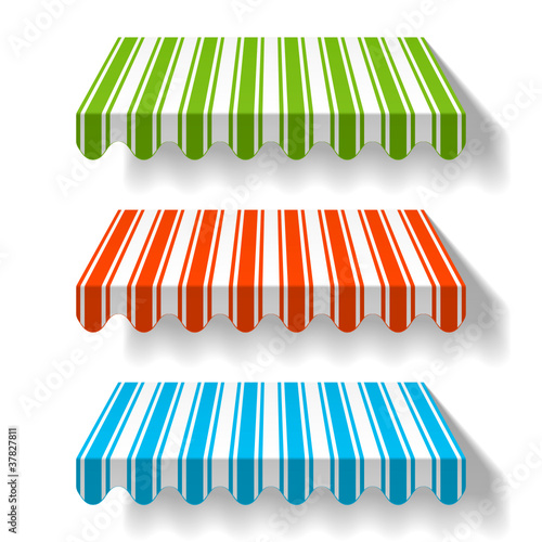 Vector: Colored awning Colored awning