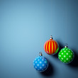 Card blank with christmas balls Card blank with christmas balls