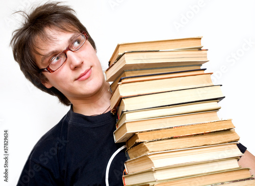 Photo: Student with books Student with books