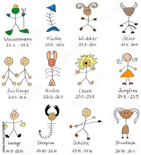 Illustration: Sternzeichen Sternzeichen
