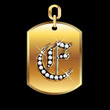 E medal in gold and diamonds vector E medal in gold and diamonds vector