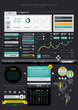 Elements of Infographics with buttons and menus Elements of Infographics with buttons and menus