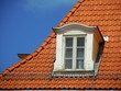 Red roof and dormer Red roof and dormer