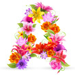 Buchstabe Blume - A