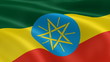Ethiopian flag in the wind. Part of a series. Ethiopian flag in the wind. Part of a series.