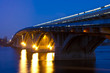 bridge   metro   Kiev night