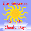 use sunscreen poster