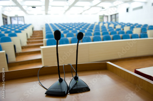 Photo: before a conference before a conference