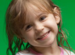 Little girl with wet hair