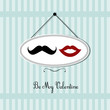 vintage valentine's day card design