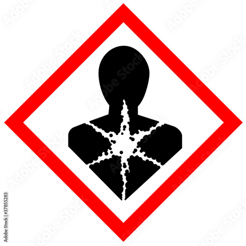 Illustration: Schild Gefahrgut - Gesundheitsgefahr Schild Gefahrgut - Gesundheitsgefahr