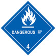 Schild Gefahrgut - Klasse 4.3