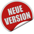 Sticker rot rund curl unten NEUE VERSION