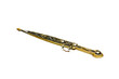 Old gold dagger with ornaments