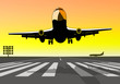 Take-off airplane