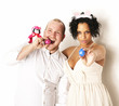 Mann und Frau an Ostern