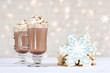 hot choclate and cookies - winter treat