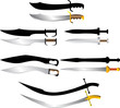 Vector: swords and sabers swords and sabers