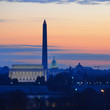 Washington DC - Monuments and Capitol building at sunrise