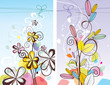 cartoon flower vector