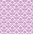 Seamless pink floral wallpaper on white