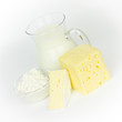 Milch und Käse