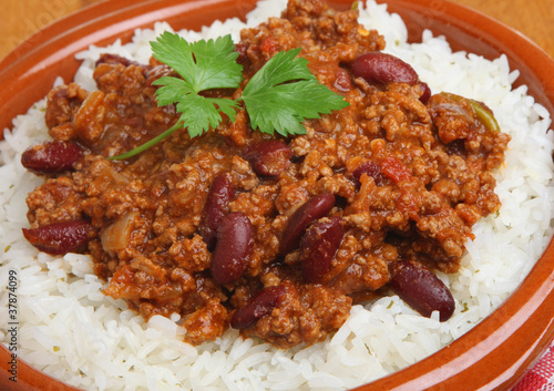 Photo: Chilli Con Carne with Rice Chilli Con Carne with Rice