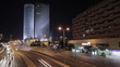 Azrieli towewrs night traffic time lapse