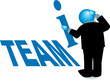 no i in team-blue heads