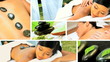 Montage of Multi Ethnic Females at Health Spa