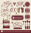 Wine and drink design elements