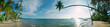 Tropical beach panorama